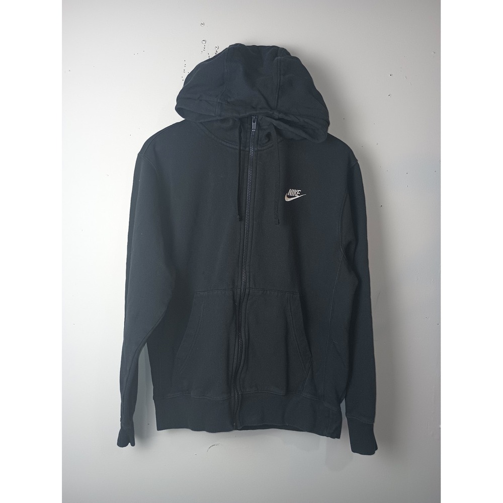 Nike Mens Sportswear Club Fleece Full Zip Hoodie Black Small BV2645-010
